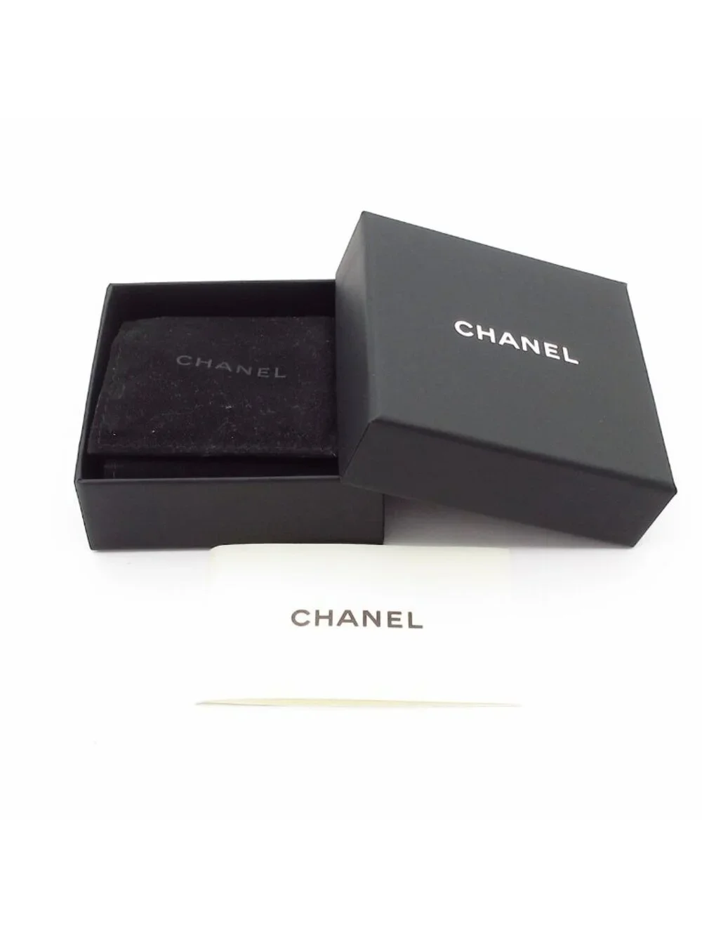 Chanel Earrings Gold Hoop CC Logo